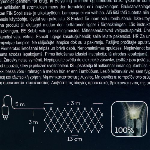 Floristik24 LED világító háló 384 meleg fehér 3m x 3 m kültérre