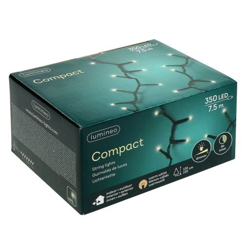 tételeket LED rizs világítólánc 350 zöld, meleg fehér külső 7,5 m-re