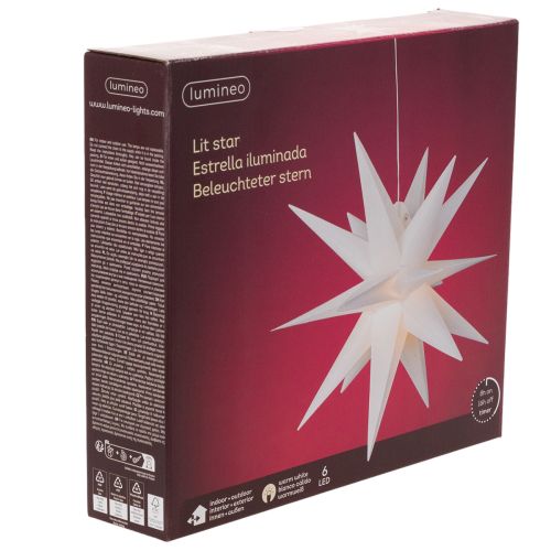 Dekoratív LED csillag, meleg