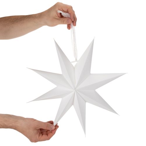LED függőcsillag időzítővel, meleg fehér, kültéri, 38 cm | Floristik24.hu