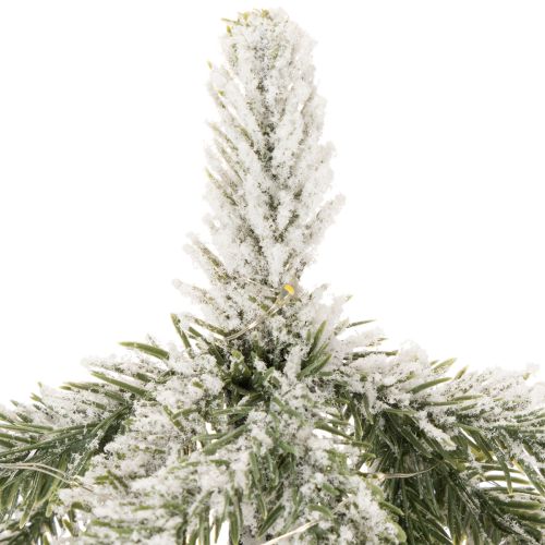 Műnövény hóval, LED karácsonyfa jutazsákban, elemes, beltéri használatra, 50cm | Floristik24.hu