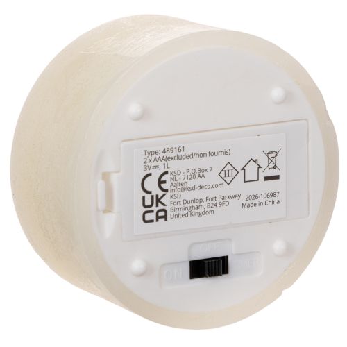LED-es teamécses, meleg fehér,
