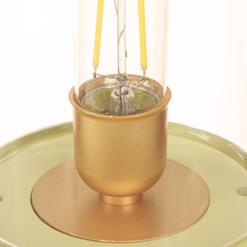 tételeket LED asztali lámpa retro asztali lámpa meleg fehér zöld H19,5cm