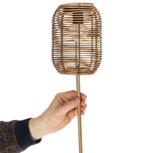tételeket Napelemes kerti lámpa, rattan stílusú, romantikus estékre a szabadban, 86 cm
