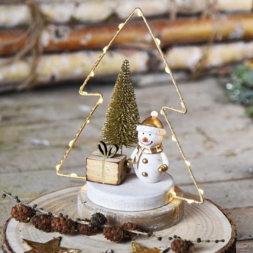 tételeket Asztali dísz Karácsonyi LED fenyő Elemhez H21cm, 2db-os készlet