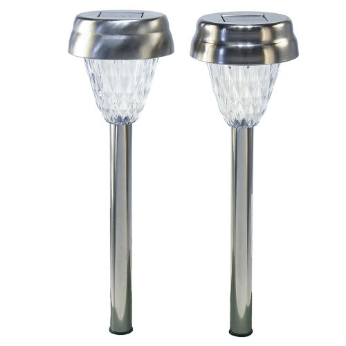 tételeket LED kerti lámpák napelemes időzítővel meleg fehér H35cm 4 db