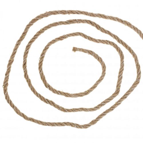 Floristik24 LED tündérfények akkumulátor juta szalag meleg fehér L295cm