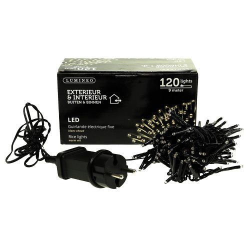 tételeket LED rizs fénylánc 120 9m meleg fehér