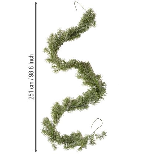 tételeket Dekoratív vörösfenyő girland hangulatos szobadíszítéshez, 250 cm