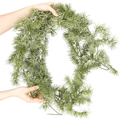 tételeket Dekoratív vörösfenyő girland hangulatos szobadíszítéshez, 250 cm