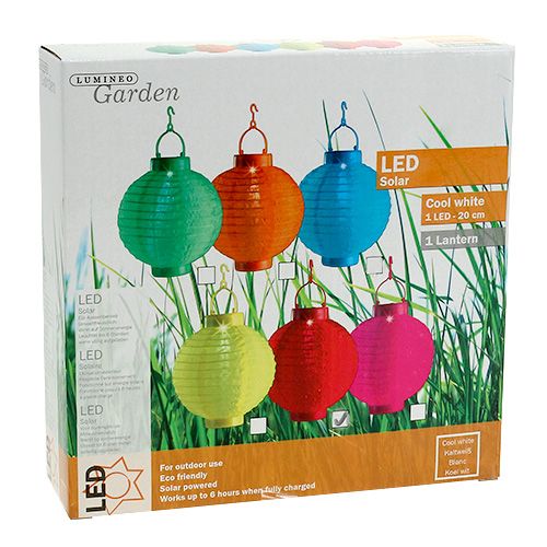 tételeket Lámpa LED szolárral 20cm piros