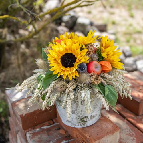 Floristik24 Hosszú szárú napraforgó sárga 53cm