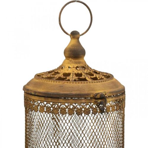 Floristik24 Lámpás rozsdás megjelenés kerti dekoráció nyári Ø15,5/19,5cm H29/36cm 2 db-os készlet