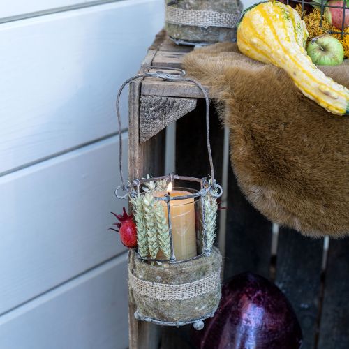 tételeket Lámpás kert, fém lámpa Ø8,5cm H23/18,5/14,5cm 3 db-os készlet