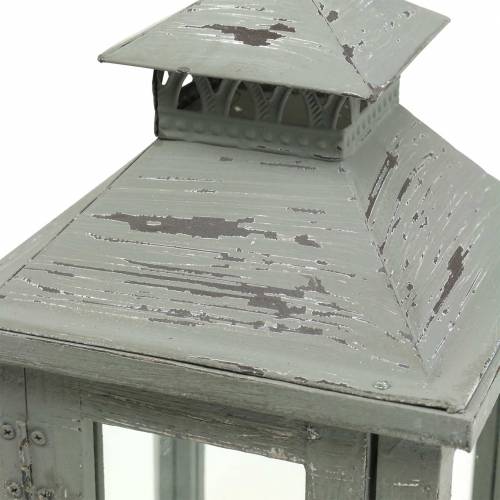 Floristik24 Lámpás faszürke H32cm Asztali lámpa dekorációnak