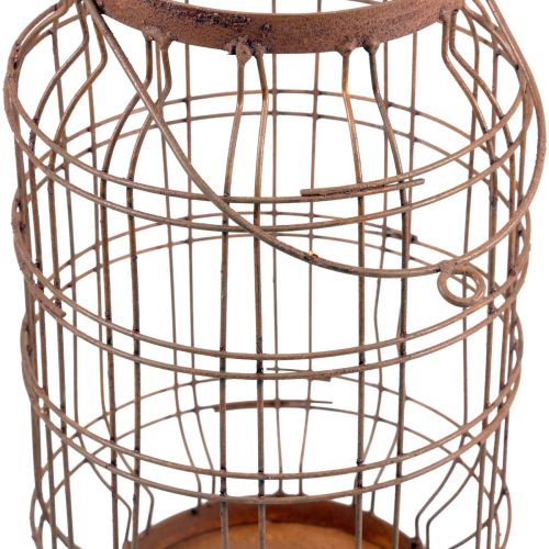 tételeket Kerti lámpás fém patinás fogantyú vintage Ø19,5cm