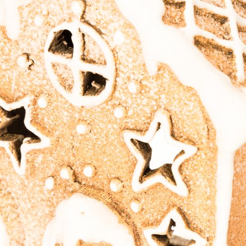 Mézeskalács házikó alakú mécsestartó, állításhoz és díszítéshez, 13 cm | Floristik24.hu