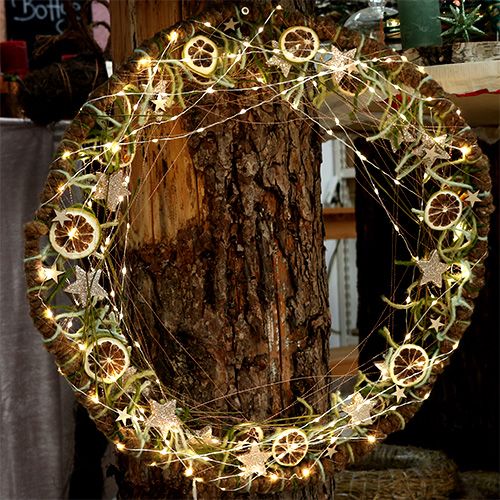 tételeket LED tündér lámpák 20db elemre 2m meleg fehér 6 db