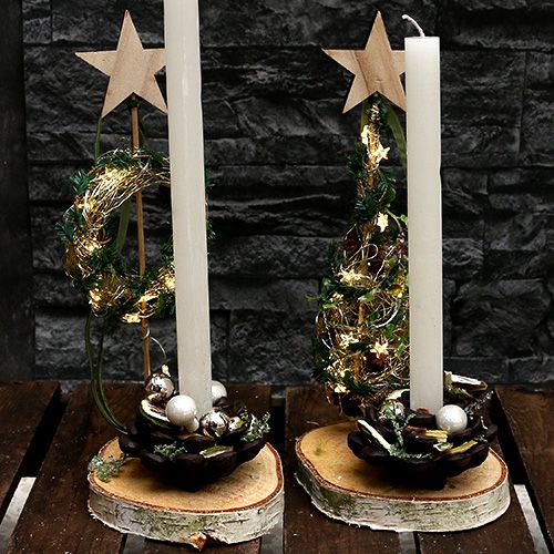 tételeket LED fényhuzal csillagok LED fénylánc 20db 2,3m meleg fehér 6db