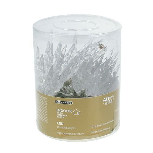 Floristik24 Fénylánc jégcsap 40 LED meleg fehér 3,9m