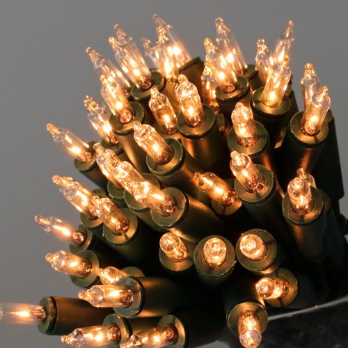 Floristik24 Mini 20er 3m fénylánc belső zöld, meleg fehér színhez