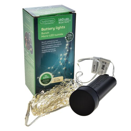 tételeket Light trail timer akkumulátor Twinkle 140cm 160 Micro LED