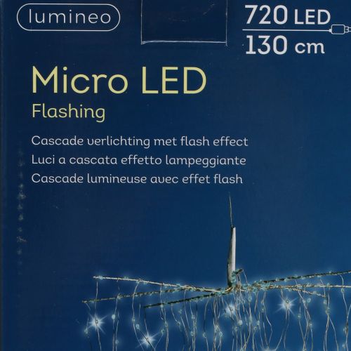 tételeket Világos kaszkád Micro-LED hideg fehér 720 H130cm