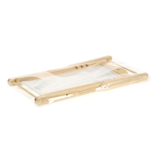 Floristik24 Deco nyugágy szürke-fehér H24cm