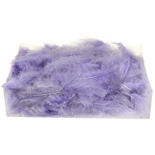 tételeket Purple Feathers Bolyhos kézműves kellékek tavaszi 5-10cm 20g