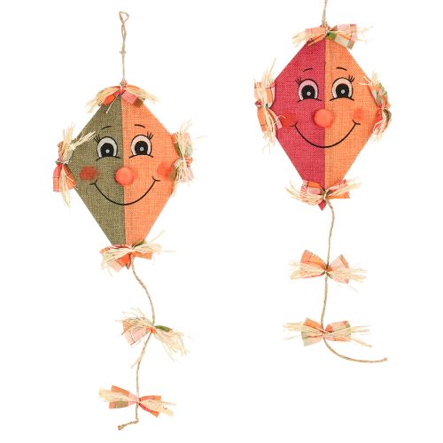 Floristik24 Vicces díszes sárkány akasztásra narancssárga 18×26cm 2db