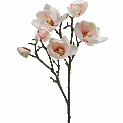 Magnolia Branch Pink mesterséges magnólia selyem virágok