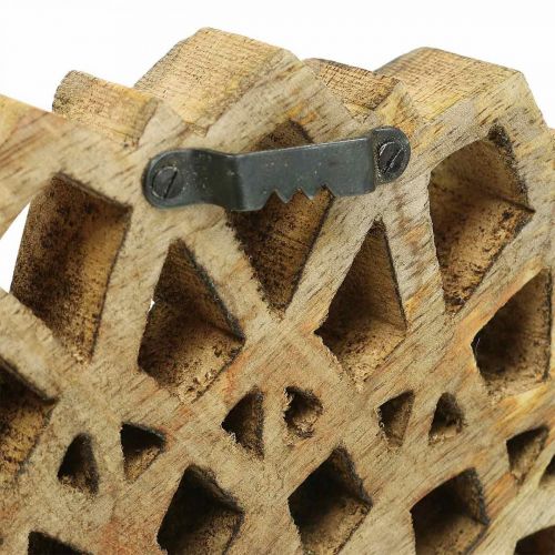 Floristik24 Akasztós mandala, fali dekoráció, nyári, fa dekoráció natúr Ø30cm