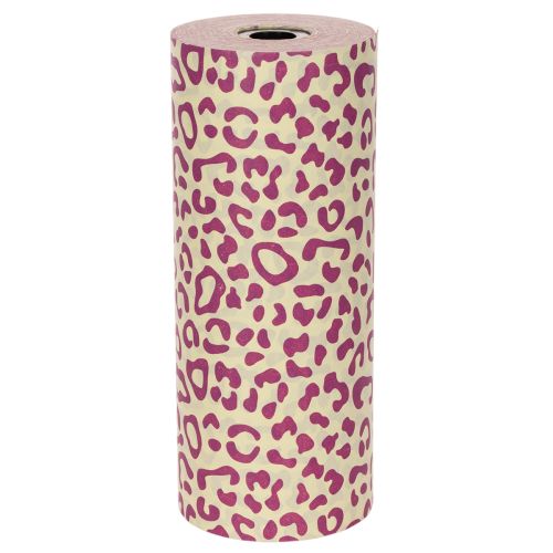 Leopárdmintás mandzsettapapír, lila, 25 cm, 100 m | Floristik24.hu
