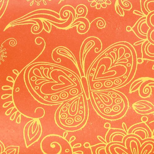 tételeket Mandzsettapapír Narancssárga Nyári 25cm 100m