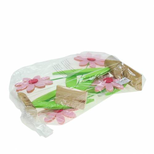 Floristik24 Filc virág rózsaszín 27cm 4db