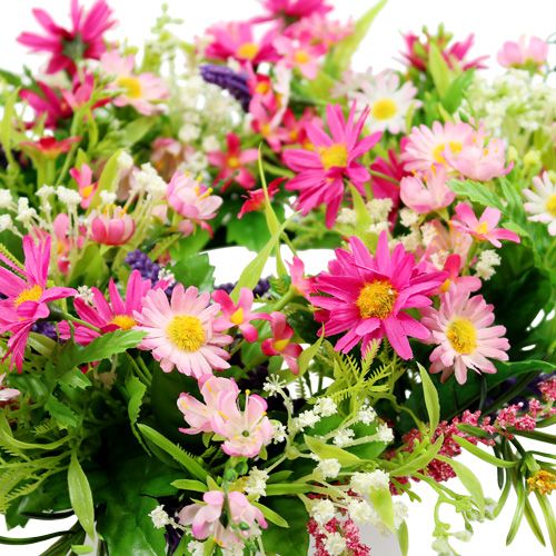 Floristik24 Marguerite koszorú levendula rózsaszín Ø28cm