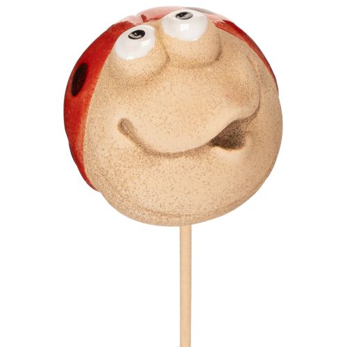 Floristik24 Katicabogár alakú kerti karók, dekoratív, szemet gyönyörködtető dísz kerti dekorációhoz, 25 cm, 4 darab