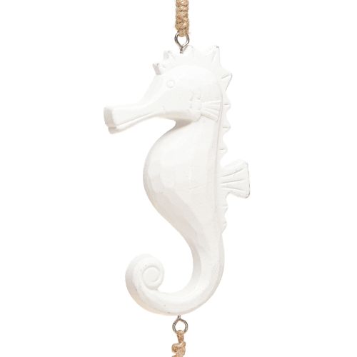 tételeket Tengeri dekoráció Garland Driftwood Shells Seahorse White 55cm