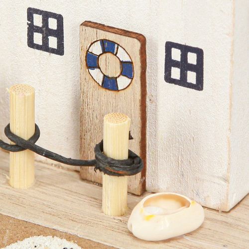 Floristik24 Tengeri dekoráció Beach House Shells Natural Blue H12cm 4db