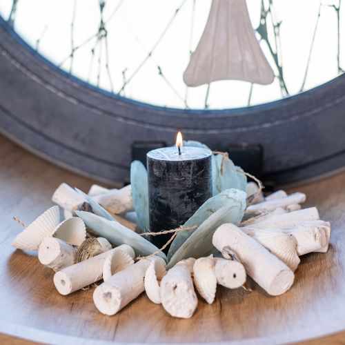 tételeket Tengerészeti dekoráció füzér uszadékfa füzér kagyló H83cm