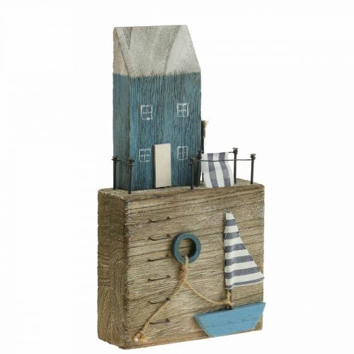 Floristik24 Tengeri fa dekorációs kikötő sétány Shabby Chic H25,5cm