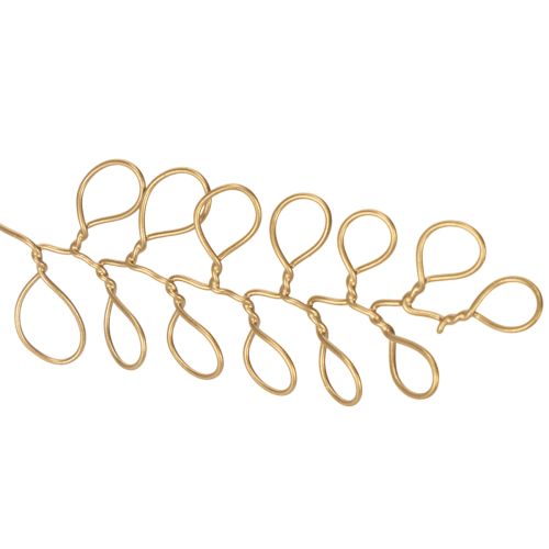 tételeket Fém virágdekorációs girland, drót virágkoszorúhoz, nyári dekoráció, fali dekoráció, arany, 110cm