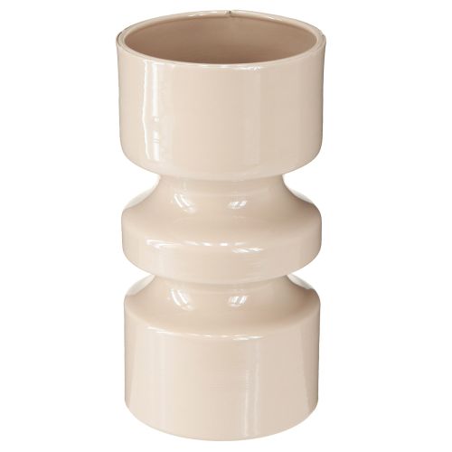 tételeket Fém virágváza cappuccino barna zománc Ø9cm M17.5cm