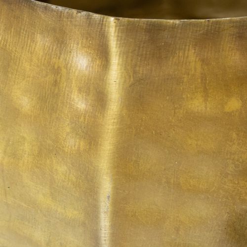 tételeket Fém díszes virágcserép, sárgaréz, Ø22/18/14cm, 3 db-os szett