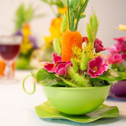 tételeket Fém dekoratív csésze almazöld csészealjjal H8cm Ø11,5cm 2db