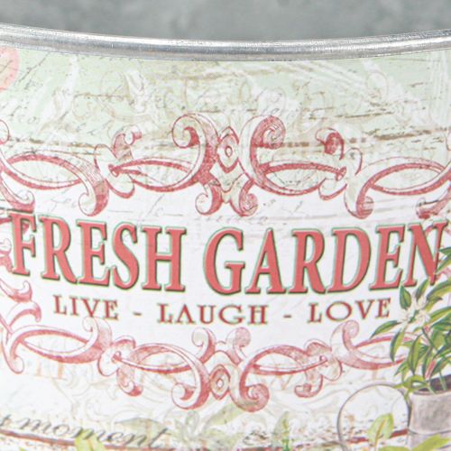 tételeket Fém cserep Friss Kert Színes Vintage H18cm