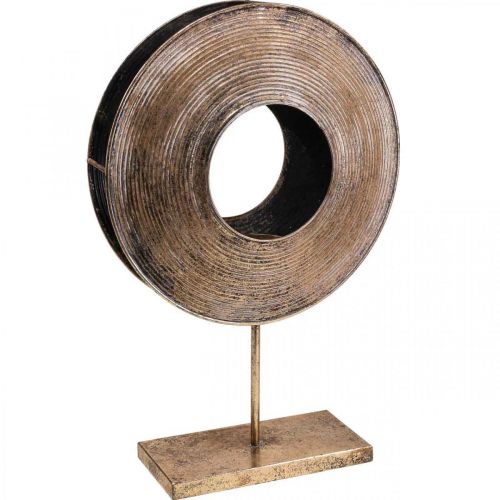 Floristik24 Metal Deco Vintage Deco bronz színű gyertyatartó Ø35,5cm