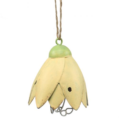 Floristik24 Dekor akasztó fém virág 13cm 3db