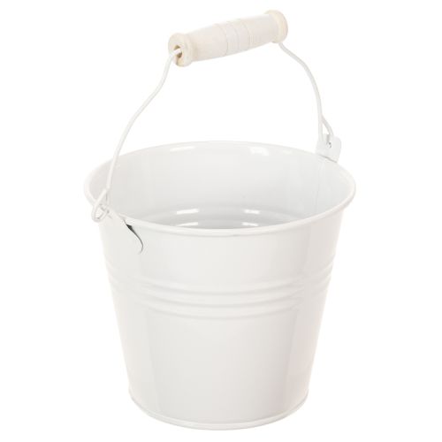 tételeket Fémvödrök, fehér, Ø12cm, M10cm, 8 darab