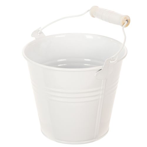 tételeket Fémvödrök, fehér, Ø12cm, M10cm, 8 darab